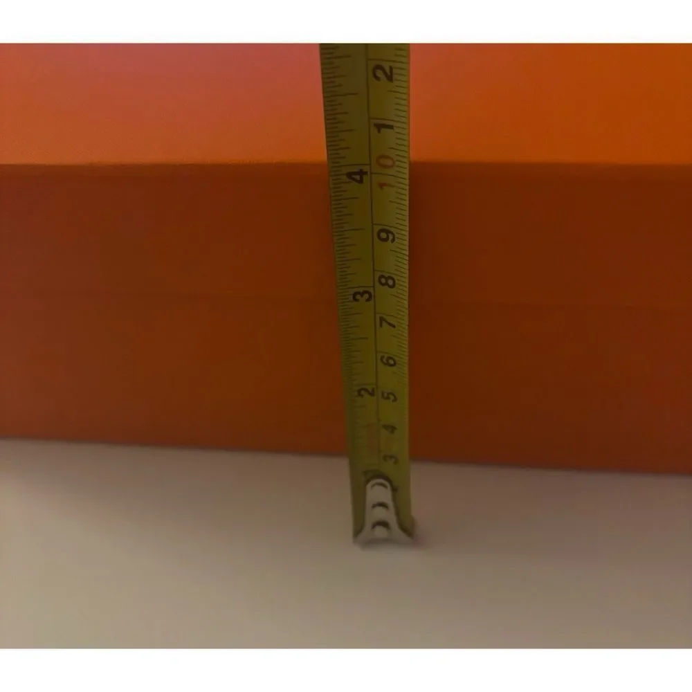 Hermes Large Vibrant Orange Storage Gift Box Only with Ribbon